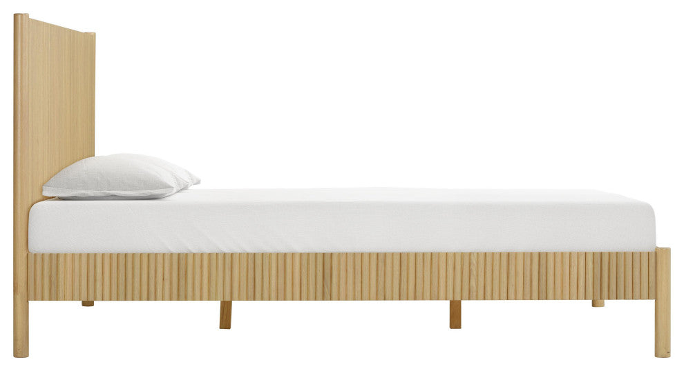 Tyla Natural Wood King Bed