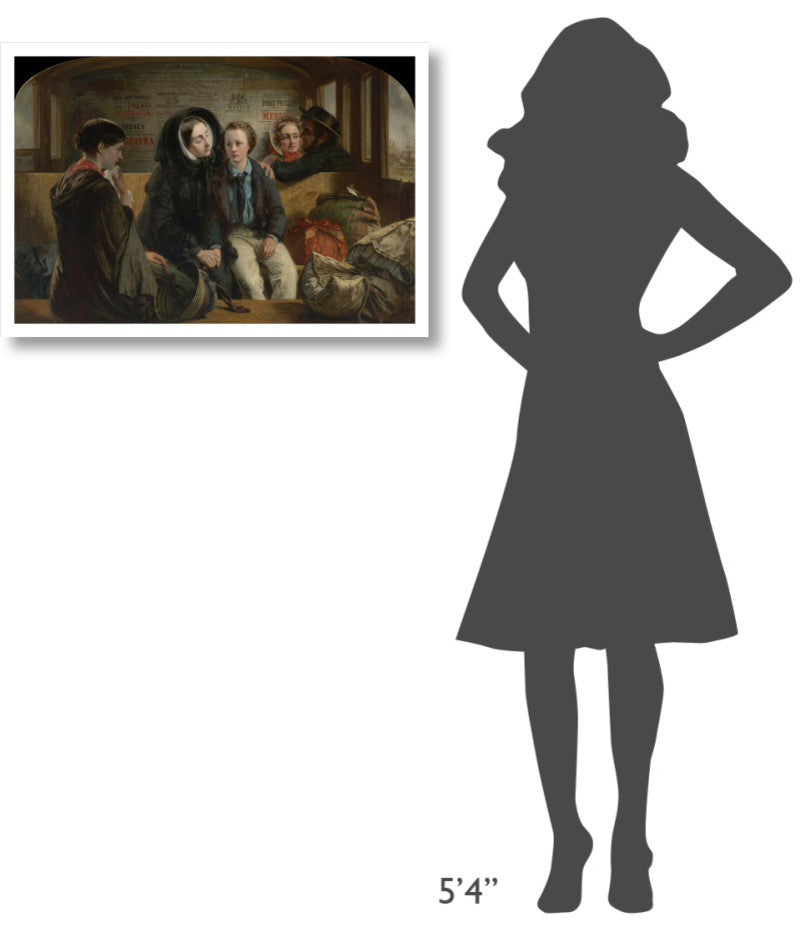 "Second Class - The Parting, 1854" Paper Print by Abraham Solomon, 32"x22"
