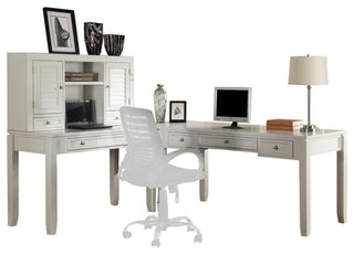 Parker House Boca L Shape Desk With Hutch
