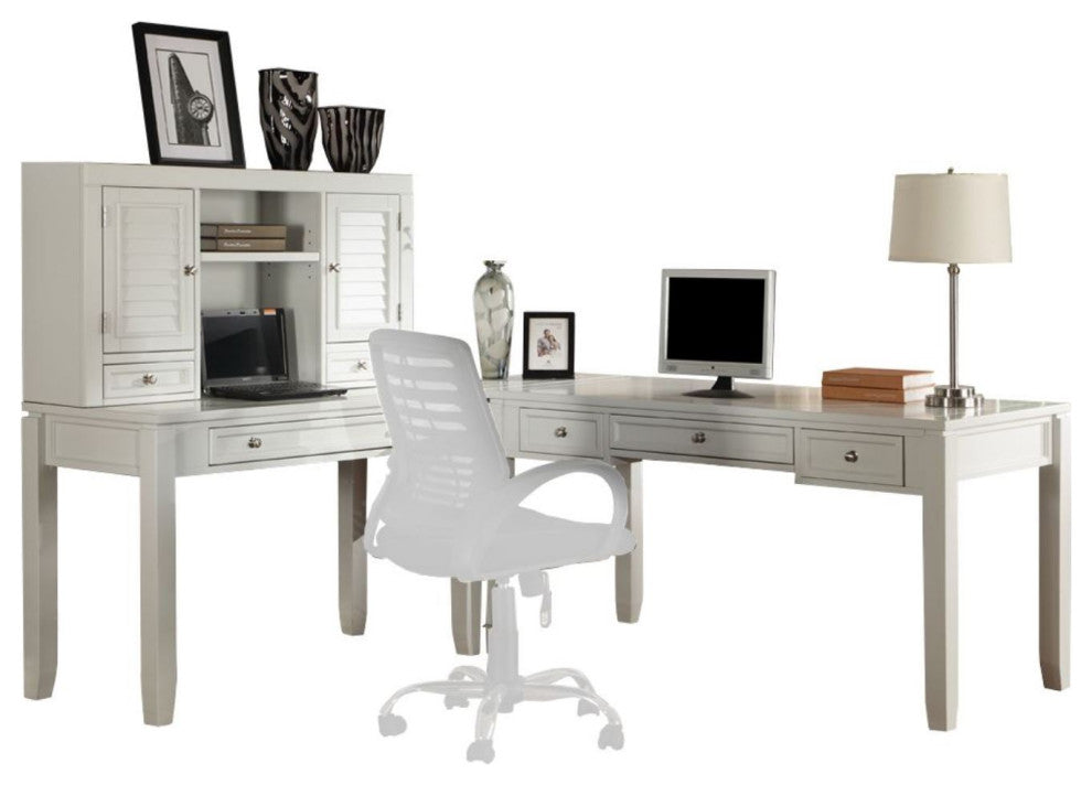 Parker House Boca L Shape Desk With Hutch
