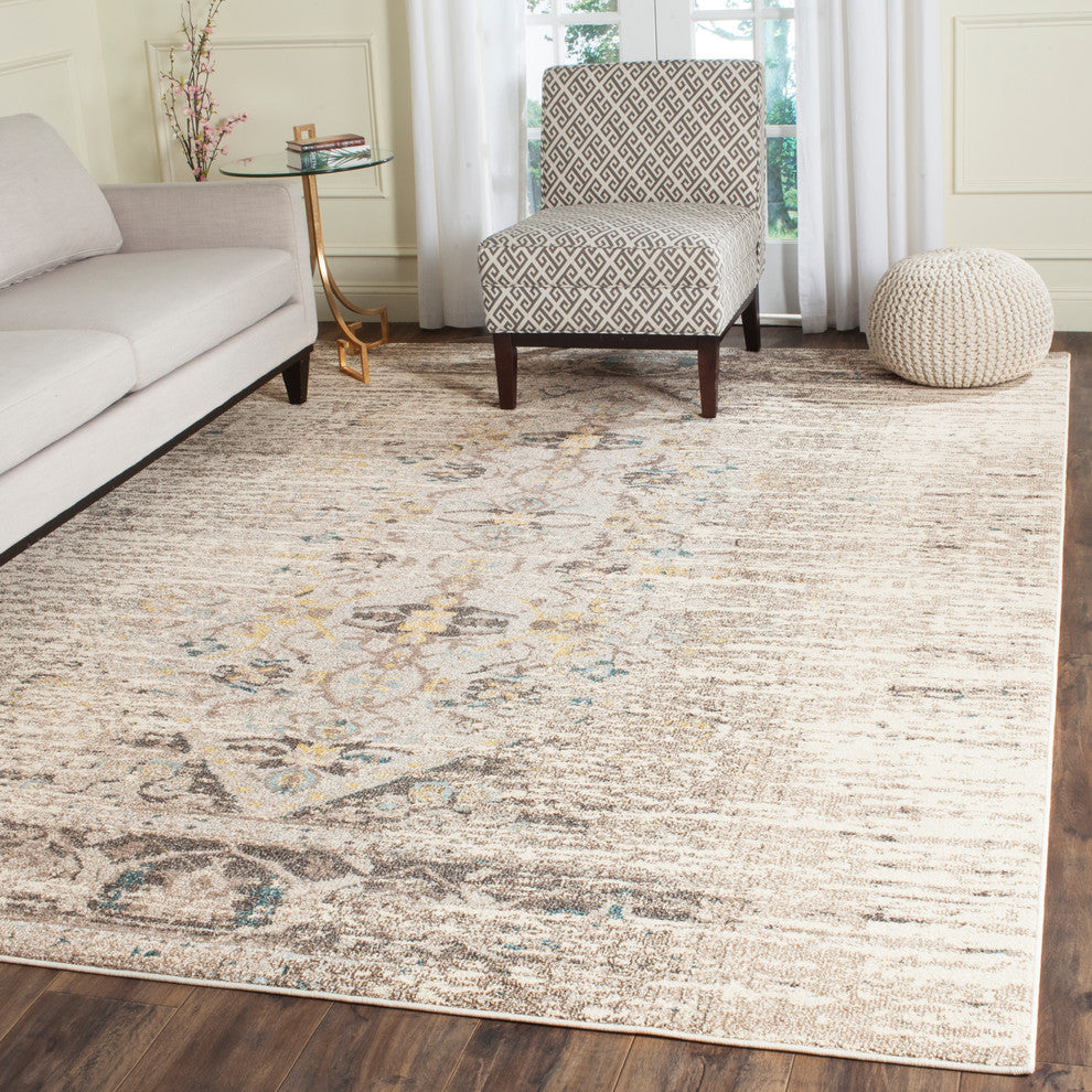Safavieh Monaco Collection MNC209 Rug, Grey/Multi, 8' X 10'