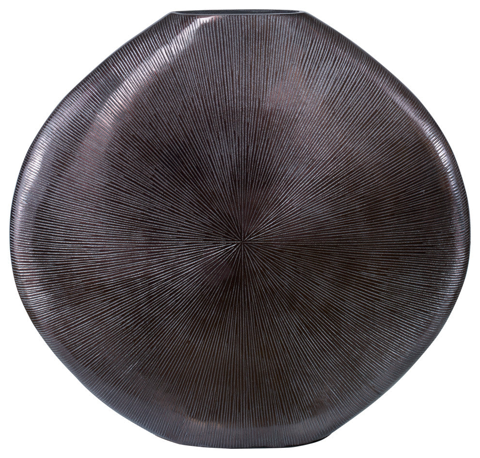 Uttermost Gretchen Black Nickel Vase