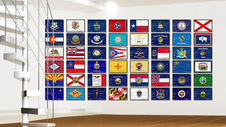 Ohio State Flag Canvas Print, 28"x37"