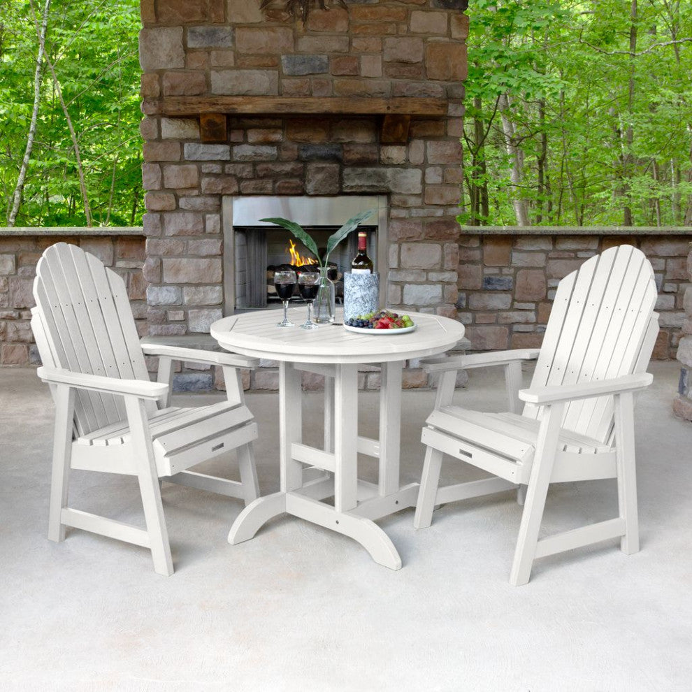 Hamilton 3-Piece Round Dining Set, White