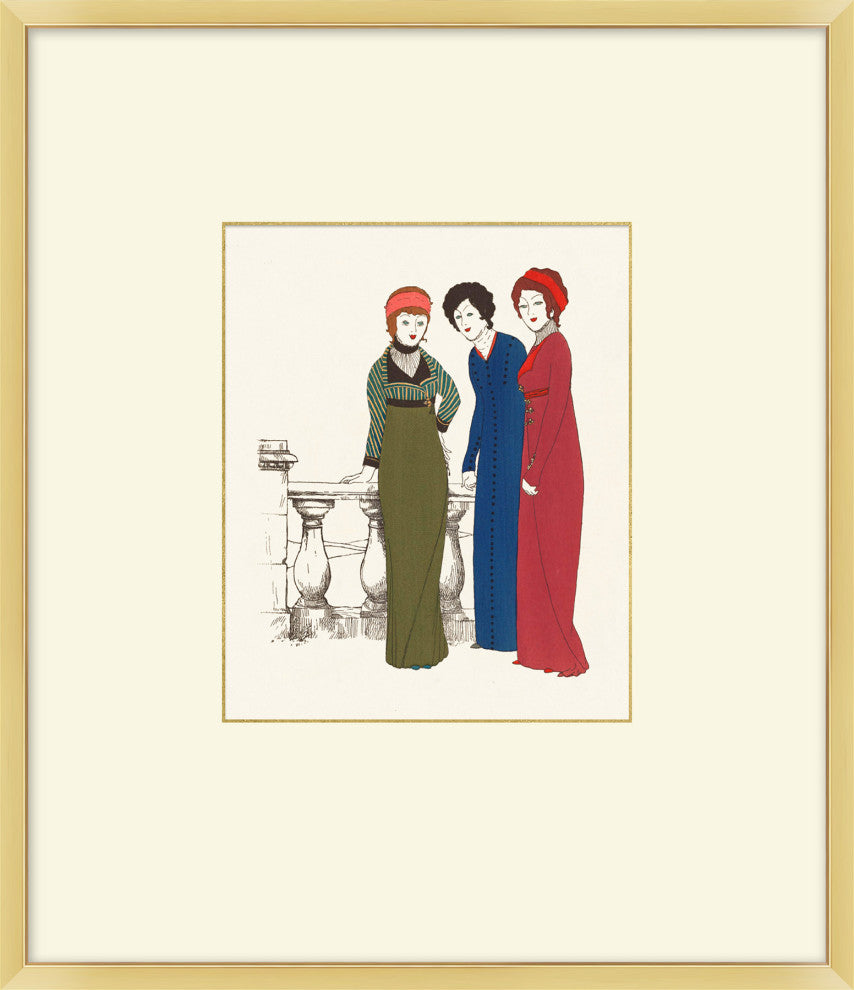 Nouveau Fashion Illustration 7, Giclee Reproduction Artwork