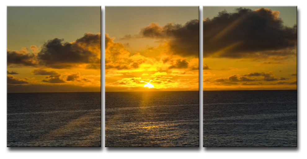 Ready2Hangart Chris Doherty 'Niue Sunset' 3-Piece Canvas Wall Art