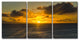 Ready2Hangart Chris Doherty 'Niue Sunset' 3-Piece Canvas Wall Art