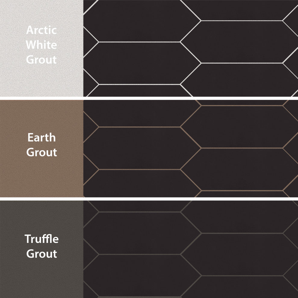 Kite Black Porcelain Floor and Wall Tile