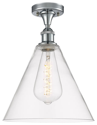Innovations 516-1C-PC-GBC-122-LED 1 Light Semi-Flush Mount, Polished Chrome