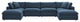 Cloud Couch, U-Chaise Cloud Sectional Sofa Set, Modular 6Piece Dream Couch, Azure