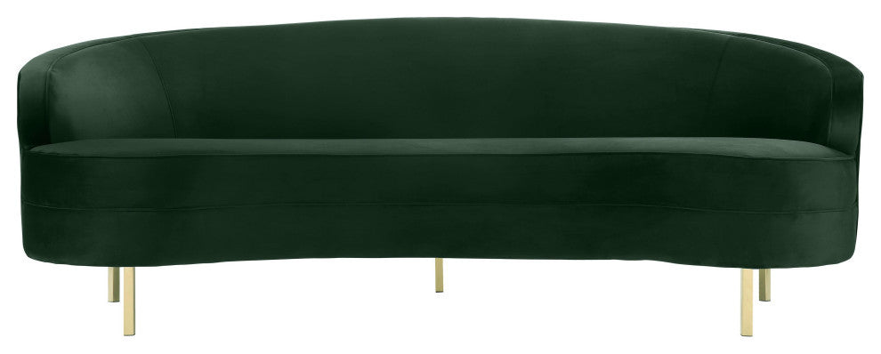 Baila Green Velvet Sofa - Green