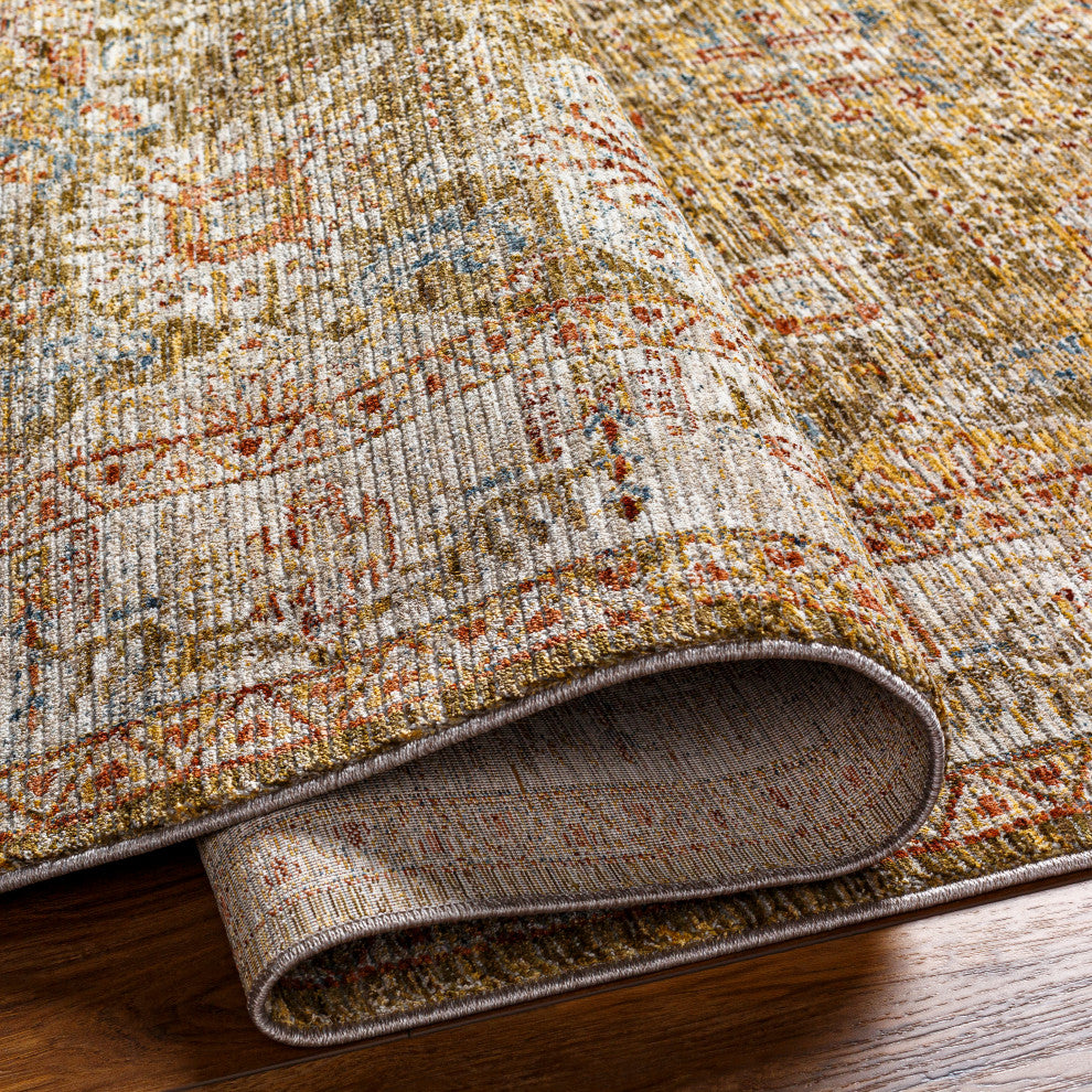 Naila IAL-2306 Olive Machine Woven 7'10" x 10'3" Rug