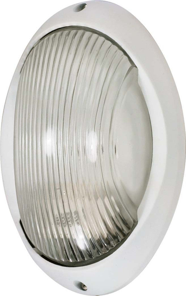Nuvo 1-Light Incandescent Semi Gloss white Outdoor Light Fixture, White