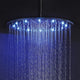10" Oil Rubbed Bronze Round LED Rain Shower Head, Solid Brass