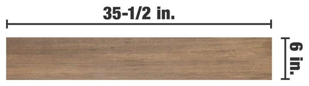 Mt Royale Gunstock Porcelain Floor and Wall Tile Sample