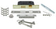 New York Plate Interior Mortise Homestead Door Knob, Satin Nickel