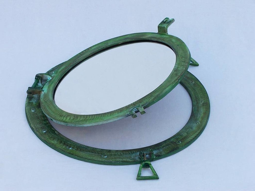 Shipwrecked Decorative Ship Porthole Mirror, 20"