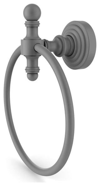 Retro Wave Towel Ring, Matte Gray