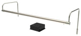 30" Slim Line Art Light, Satin Nickel With Dimmable Direct Wire Kit