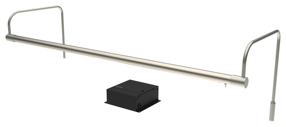 30" Slim Line Art Light, Satin Nickel With Dimmable Direct Wire Kit