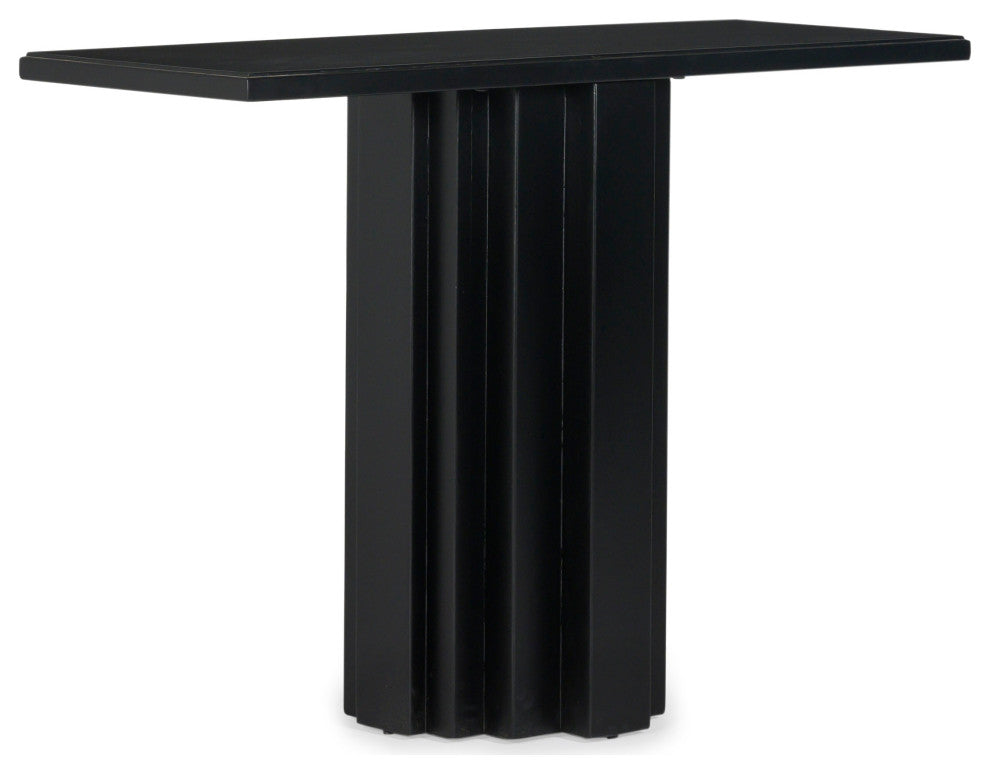 Range Solid Wood Console - Charcoal