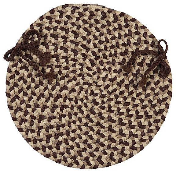 Colonial Mills Chair Pad Burmingham Brick Brown Chair Pad