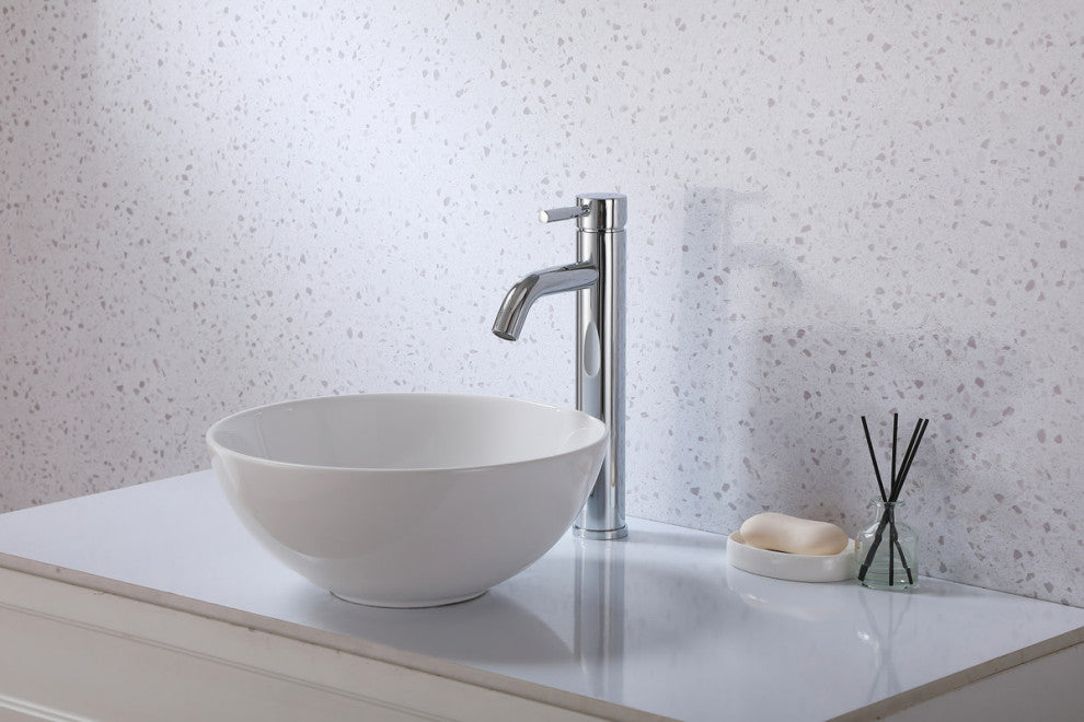 Elegant Lighting FAV-1007 Victor 1.5 GPM Vessel 1 Hole Bathroom - Brushed Gold