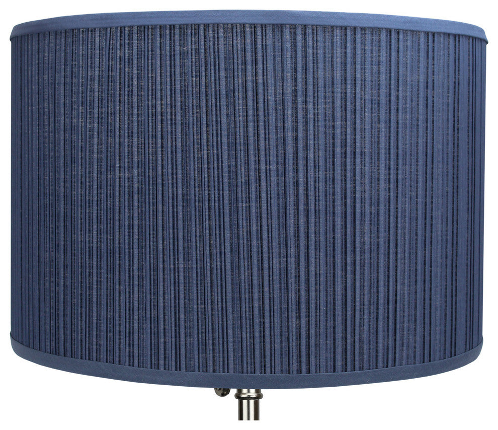 Fenchel Shades, 18"x18"x12" Spider Attachment Drum Lamp Shade, Pleated Mushroom