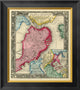 "Plan of Boston, 1860" Framed Canvas Giclee by Samuel Augustus Mitchell, 18x20"