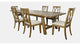 Telluride Seven Piece Rustic Farmhouse Solid Wood 127 Extendable Dining Set