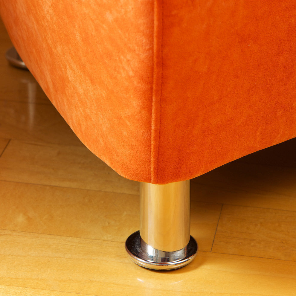 GDF Studio Salazar Modern Design Accent Chair, Orange