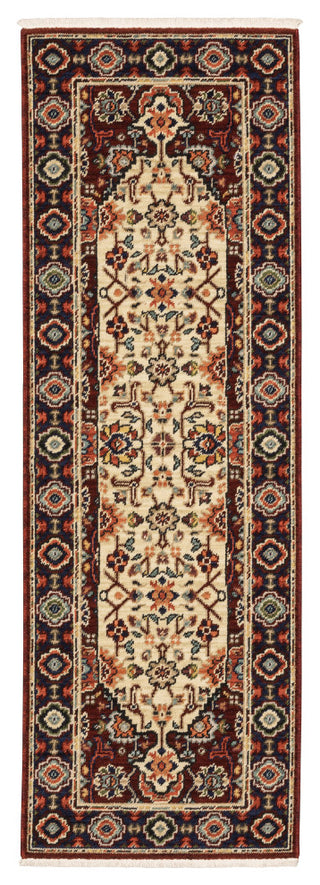 Oriental Weavers Lilihan Indoor Rug Red/ Ivory 6'7" X 9'6"