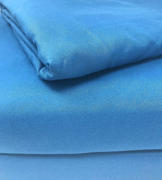Solid Color Super Soft Luxury Duvet Cover Set, Ocean Blue, Queen