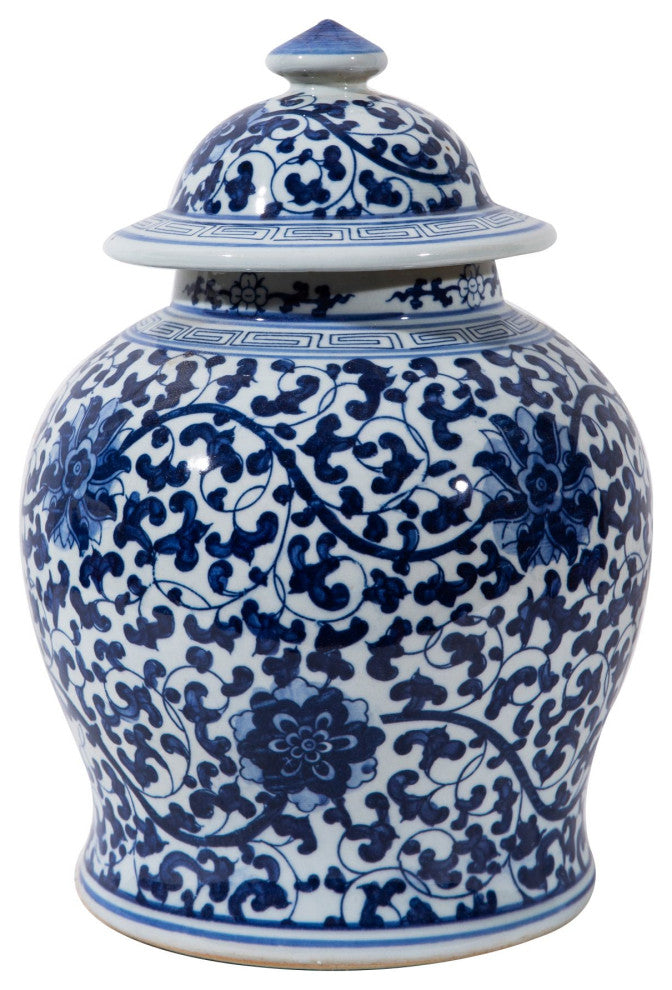 Twisted Lotus Small Temple Jar