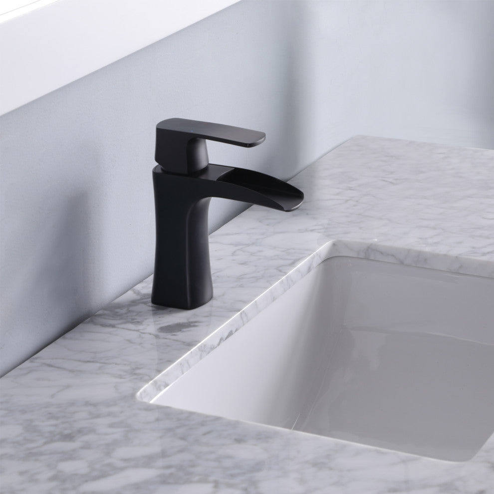 Maribella White Bathroom Vanity Set, 48", Without Mirror