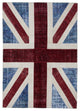 Rug N Carpet - Handwoven Oriental 5' 7'' x 8' 0'' Flag Patchwork Rug