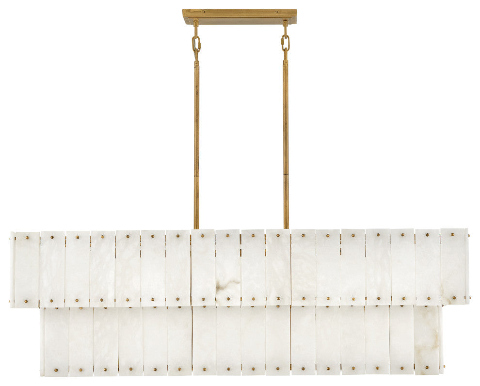 Fredrick Ramond Simone Medium Eight Light Linear, Burnished Gold