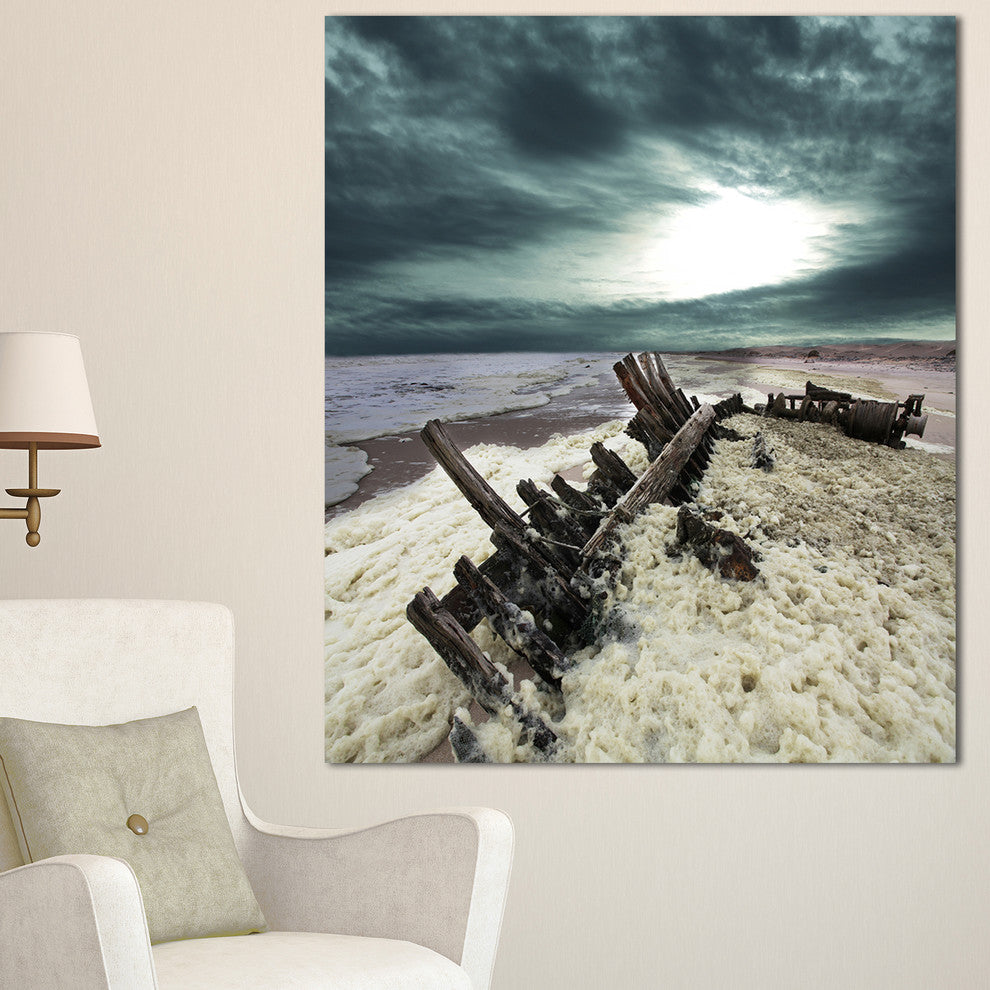Skeleton Coast National Park, Landscape Canvas Art Print, 30"x40"