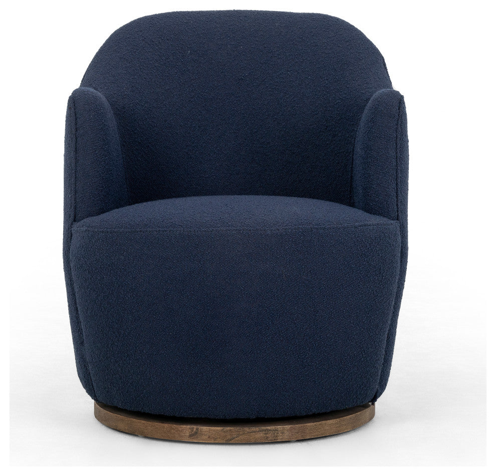 Aurora Swivel Chair-Copenhagen Indigo