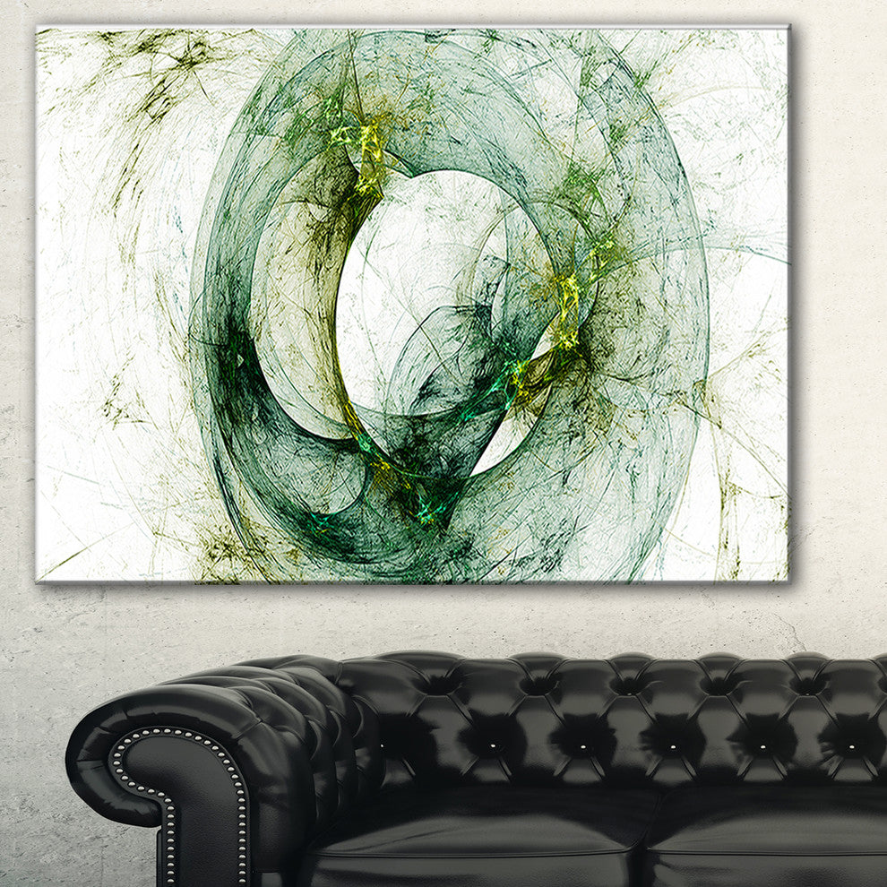 "Far Spherical Galaxy Brown" Abstract Digital Art Canvas Print