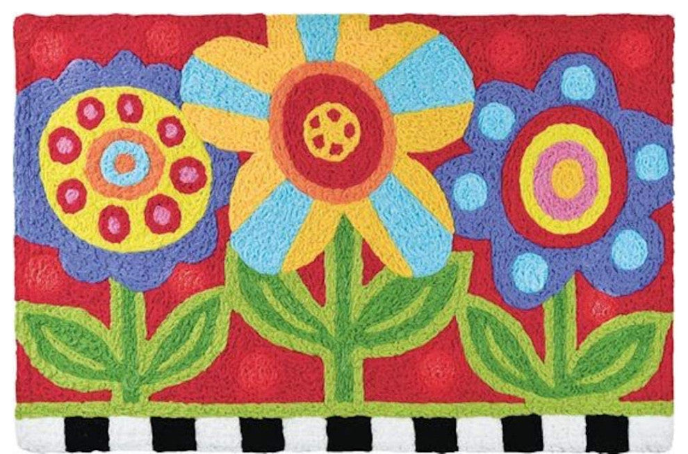 JellyBean Accent Rug Pop Art Garden
