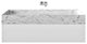 Eviva Fritti 36" White Wall Mount Bathroom Vanity With Marble Basin