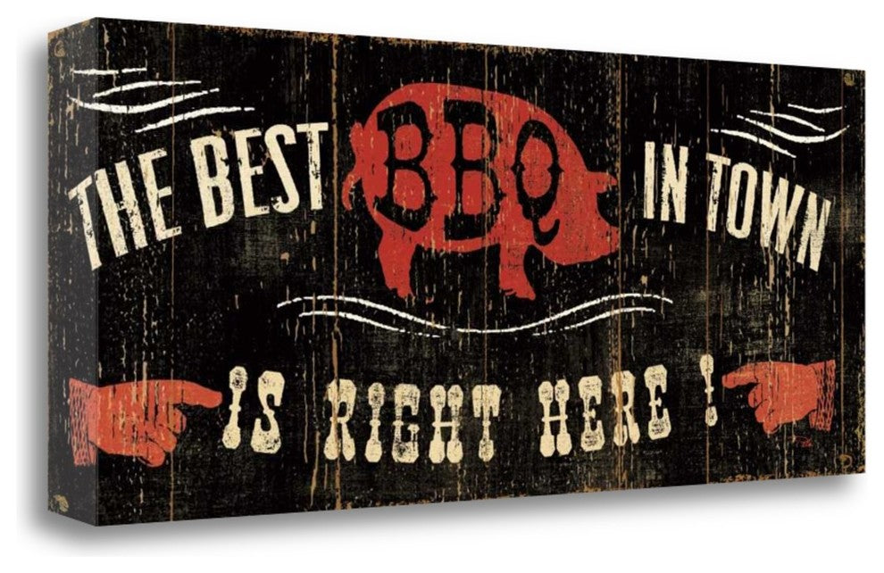 "The Best Bbq In Town" By Pela Studio, Giclee Print on Gallery Wrap Canvas