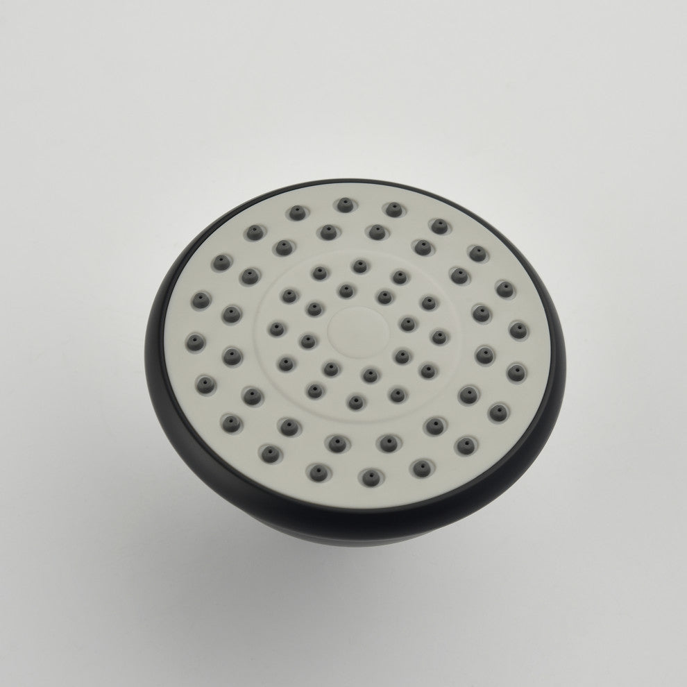 Wellfor Shower Faucet Set With Single-Spray Clean Shower Head, Matte Black
