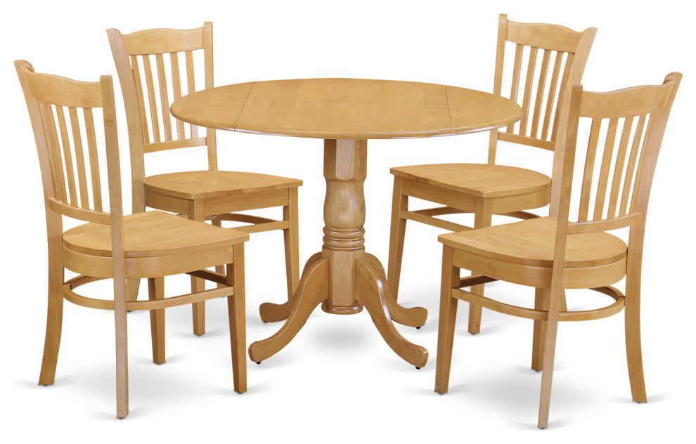 5 Pckitchen Table Set - Kitchen Table And 4 Kitchen Dining Chairs