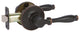Callan Silona Passage Lever Set, Edged Oil Rubbed Bronze
