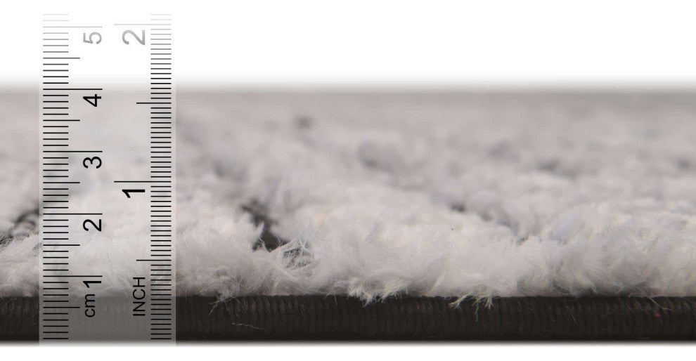Unique Loom Cherokee Asheville Area Rug, Charcoal, 5' 3 X 8' 0 Rectangular