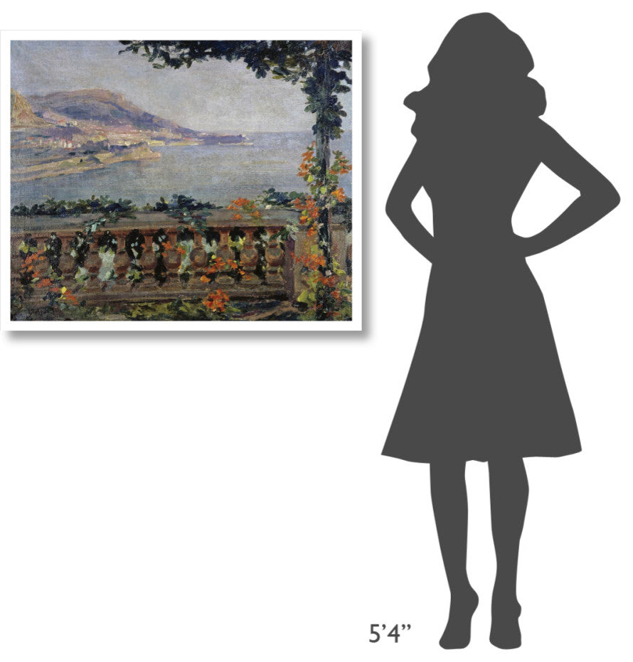 "Monaco: Vue sur la Mer" Digital Paper Print by Gugliemo Ciardi, 38"x32"