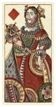 "Queen of Diamonds (Bauern Hochzeit Deck)" Paper Art, 32"x62"