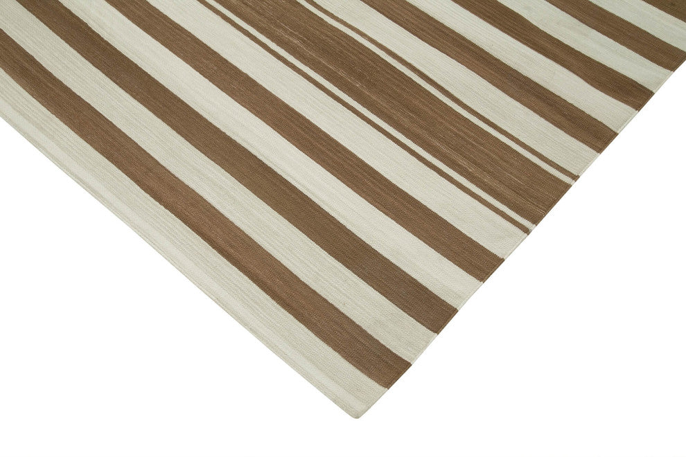 Rug N Carpet - Handmade Wool 7' 10'' x 10' 1'' Flatweave Dhurrie Kilim Rug